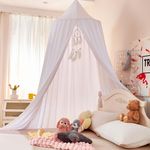 Dix-Rainbow Large Children Bed Canopy Round Dome Girls Mosquito Net Kids Princess Play Tents Nursery Room Decoration for Baby