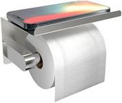 S Brushed-Nickel Toilet Paper Holde