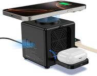 Charging Station for Multiple Devices Apple, Wireless Charger 6 in 1 for iPhone 15/14/13/12 Series, AirPods Pro 2, iPad, Watch Charger for iWatch Series 9/8/7, with 3 USB Ports Multi Charger Station