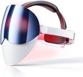 ASKMACH Red Light Mask for Face, LED Light Therapy Face Mask with Red, Blue & Infrared Light, 396 LEDs, 7 Modes, Wireless Skincare Device for Smoother, Clearer-Looking Skin Sapphire Blue