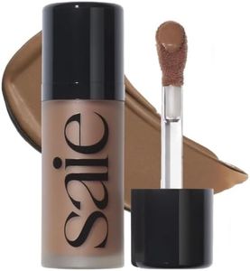 Saie Dew Bronze - Hydrating Liquid Bronzer Stick For a Sun Kissed Glow - Liquid Contour Stick Infused with Nourishing Skin Care Ingredients - Sculpted Face Makeup Essential - Salt (0.4 oz)