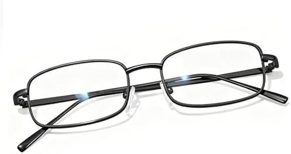 Chicid Fashion Blue Light Glasses for Women, Blocking Eyewear Y2k Office-Siren Aesthetic Rectangle Glasses Metal Frame