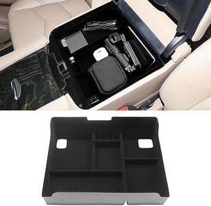 yboueo For Cadillac Escalade 2015-2019 Armrest Storage Tray Compatible with Cadillac Cadillac Escalade Accessories 2019 2018 2017 2016 2015 Original Flocking Quality Center Console Organizer