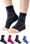 Thirty48 Plantar Fasciitis Socks, 20-30 mmHg Foot Compression Sleeves for Ankle/Heel Support, Increasing Blood Circulation, Relieving Arch Pain, Reducing Foot Swelling