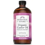 HERITAGE STORE Organic Castor Oil, 