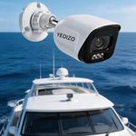 YEOIZO Marine Analog Camera, Full Color Night Vision Security Camera for Yacht, Ultra-Low Light Night Sailing Camera for Boat, Digital HDMI 1080p - Stainless Steel