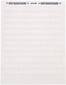 Brady LAT-39-361-1 1" Width x 1.437" Height, B-361B Self-Laminating Polyester, Matte Finish White/Translucent Laser Printable Label (Pack of 1000)