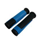 Senior Cycle Handle Grip for 24-29 Inch Bicycle Dual Color Soft Rubber Non Toxic Anti-Slip MTB/City Bicycle Handle Grip Length 13cm Multicolor (Black-Blue)