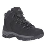 Northwest Territory Ladies Emerald Premium Leather Waterproof Walking Boots Breathable Lace Up Hiking Outdoor Trekking Boots (Emerald Black, 6 UK, numeric_6)