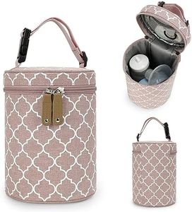 DZOZO Insulated Baby Bottle Bag Breastmilk Cooler Bag Portable Thermal Bottle Bag Baby Bottle Tote Bag Insulated Milk Bottle Bag Storage Bag Portable Milk Bottle Holder Insulated Milk Bottle Carrier,