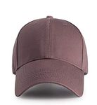 Etyepoh Baseball Cap Polo Style Classic 6 Panel Adjustable Sport Solid Sun Hat Unisex (Coffee)