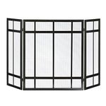 Pleasant Hearth FA017SB Mission Style 3-Panel Fireplace Screen, Wedge