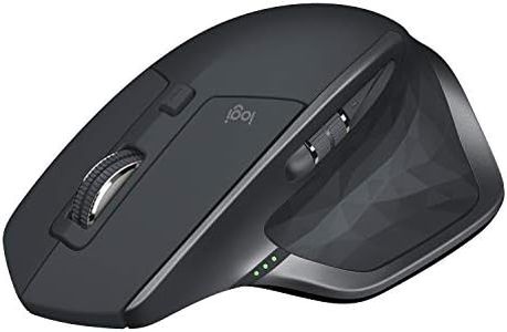 Logitech MX Master 2S Wireless Mouse, Multi-Device, Bluetooth or 2.4GHz Wireless with USB Unifying Receiver, 4000 DPI Any Surface Tracking, 7 Buttons, Fast Rechargeable, Laptop/PC/Mac/iPad OS - Black