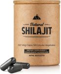 NATURAL SHILAJIT Capsules (1-2 Months Supply) - 60 Count - Shilajit for Men & Women with Fulvic Acid & Trace Minerals, Plant Based Nutrients for Energy, Immune Support & Vitality
