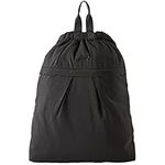 Concept One New Balance Tote Backpack, Women's Convertible Drawstring Travel Bag, Black, 18 Inch, New Balance Tote Backpack, Women's Convertible Drawstring Travel Bag