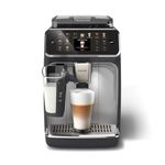 Philips 5400 Series Bean to Cup Coffee Machine – 12 Coffee Varieties, LatteGo Milk Frother, Fastest-to-Clean, Ceramic Grinder, Fully Automatic Espresso & Cappuccino maker – Black, Silver (EP5446/70)
