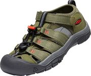 KEEN Unisex Kids Newport H2 Sandal, Olive Drab Orange, 10 UK Child