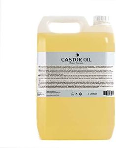 Mystic Moments | Castor Carrier Oil 5 Litres - Pure & Natural Oil Perfect For Hair, Face, Nails, Aromatherapy, Massage and Oil Dilution Vegan GMO Free