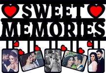 GiftsWale Sweet Memories Customized Collage Wall Photo Photo Frame | Best Gift For Birthday, Anniversary, Family, Friends, Brother, Sister | Personalized With 5 Photos