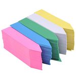 FOCCTS 1000 Pcs Garden Plant Tags, 4 Inch Garden Stake Tags, Plastic Plant Garden Labels Tags, Seed Plant Markers 5 Colors(White, Red, Yellow, Green, Blue)