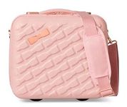 Ted Baker Women's Belle Fashion Lightweight Hardshell Spinner Luggage, Pink, Vanity Case, Luggage
