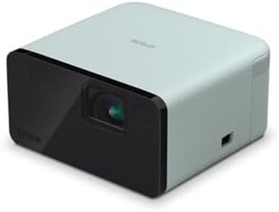Epson EF-21G Mini Smart 3LCD Projector, Full HD, 1000 Lumens, 150 Inch Display with HDR, Google TV, Dolby Atmos Sound, Gaming & Home Cinema Laser Projector - Smoke Ice Green
