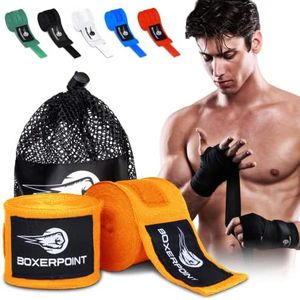 BOXERPOINT 180" Ringside Boxing Wraps for Men and Women | Boxing Hand Wraps for Boxing Gloves Men, Women, Muay Thai, Kickboxing, MMA - Professional Handwraps Breathable Boxing Glove Wraps | Orange