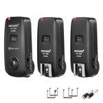 NEEWER FC-16 2.4G Wireless Camera Shutter Studio Flash Trigger with Two Receivers, Compatible with Canon Rebel T3 XS T4i T3i T2i Xsi EOS 1100D Mark IV 1D Mark III 5D Mark III 5D Mark II 50D 40D