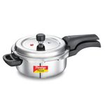 Prestige 3L Svachh Deluxe Alpha stainless steel Pressure Cooker|Outer lid|3-4 personsl|Deep lid for spillage control|Gas & induction compatible|Controlled GasketRelease System|Silver|10 years warranty