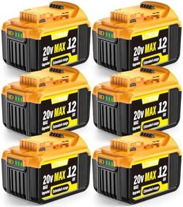 ZWB 6-Pack 12000mAh High-Capacity Replacement for Dewalt 20V Max