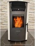 ComfortBilt HP50S Small Wood Pellet Stove Compact Heats 2,200 ft² 47 lb Hopper Arctic White