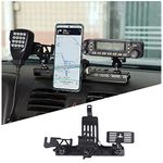 Fgtagtal Car Phone Mount and Walkie Talkie Mount Stand Set Fit for Hummer H3 2005-2009, Multifunctional Dash Panel Track Cell Phone Holder for Car Dashboard Air Vent, 3PCS