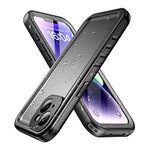 SPORTLINK for iPhone 14 Waterproof Case - Shockproof Heavy Duty Front and Back Cover with [Built in Screen/Camera Protector] 360 Full Body Protective [Dustproof][IP68 Underwater]-6.1" Black