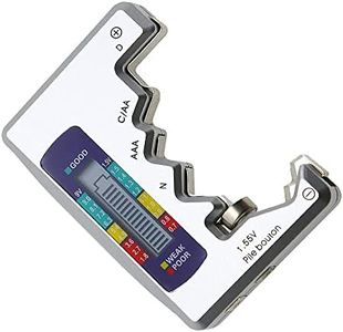Mesee Misuratore Digitale Batterie Universale, Rilevatore Capacità Batteria Verificatore Digitale per Batterie LCD Tester Batterie Rilevatore Portatile per Batterie AA AAA C D N 9V 1.5V