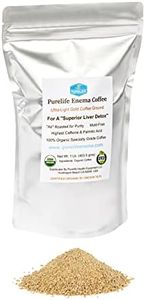 Purelife Enema Coffee - 1 Lb Organic Ultra LIght "Gold" Air Roast - Lab Tested Mold, Fungus & Mycotoxin Free - Specialty Grade Pre-Ground - Gerson Accepted for Superior Liver Detoxification