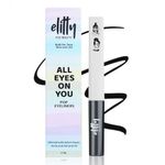 Elitty Dark Matter | Intense Waterproof Black Liquid Eyeliner (Matte Finished) | Lasts Upto 12hrs | Smudge Proof, Witch Hazel Infused, Quick Drying - 4ml