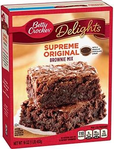 Betty Crocker Baking Delights Supreme Original Brownie Mix Box, 22.25 oz