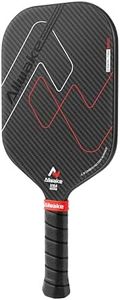Pickleball Paddles, 3K Raw Carbon Fiber Pickleball Paddle, USAPA Approved, Thermoformed Pickle Ball Rackets for Power & Spin, 16mm Polypropylene Honeycomb Core, Textured Carbon Grit Surface