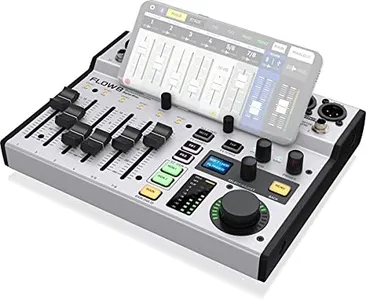 Behringer FLOW 8 8-Input Digital Mixer with Bluetooth Audio and App Control, 60 mm Channel Faders, 2 FX Processors and USB/Audio Interface, Compatible with PC and Mac