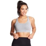 C9 Champion Women's Medium Support Seamless Racerback Bra, Gray Heather, L