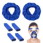 Asheyya 6PCS Cpap Mask Liners, Soft Elastic Cpap Accessories for Reducing Indentation (Blue)