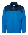 Columbia mens1442361Glennaker Lake Front-zip Rain Jacket With Hideaway Hood Patterned Opaque Standing Collar Long Sleeves Rain Jacket - Black - Men's Small - Buy 1 get 5 free!