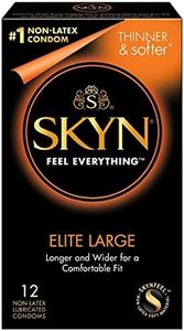 Skyn Elite Large Condoms – 12 Count – Ultra-Thin, Lubricated Latex-Free Condoms