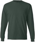 Hanes 6.1 oz. Long-Sleeve Beefy-T, Small, DEEP FOREST