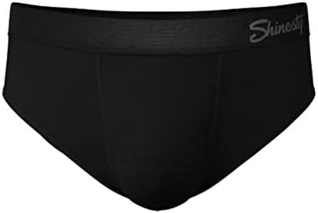 Shinesty Hammock Support Mens Underwear with Pouch | Mens Briefs Underwear | US Medium Black