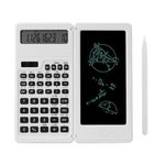 Scientific Calculator, Dual Power Scientific Calculator with Erasable LCD Writing Tablet, 10-Digit LCD Screen Foldable Calculator, Perfect School Supplies for Students, Teachers