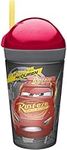 Zak Designs Cars 3 ZakSnak All-in-One Drink Tumbler + Snack Container for Toddlers – Spill-Proof 4oz Snack Container Screws Securely onto 10oz Tumbler with Accessible Straw, Cars 3