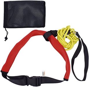 YYST Swim Bungee Training Belt Swim Resistance Belt Swim Exerciser Belt Swim Tether (One Waist Belt, One Bungee Cord, One Loop), with YYST Storage Mesh Bag