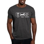 CafePress Eat Sleep Mock Trial Dark T Shirt 100% Cotton T-Shirt Charcoal