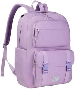 Backpack for Women,Vaschy Large Fashion Schoolbag Book bag 15.6-17Inch Laptop Backpack Travel Backpack Rucksack for High School/College/Work/Travel/Commuter Purple